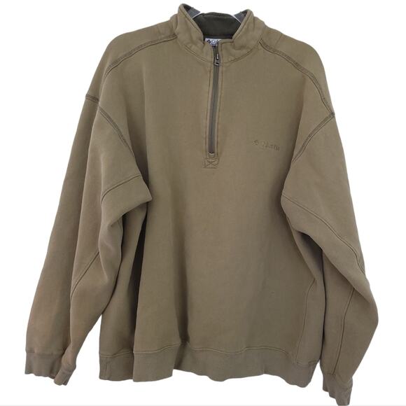 Columbia Quarter Zip Sweatshirt XXL Men Long Sleeve Outdoors Hiking Shirt - Picture 1 of 7